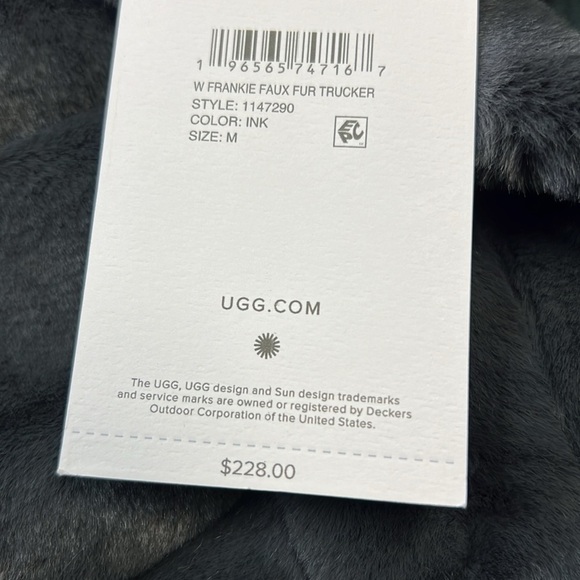 UGG Women's Frankie Faux Fur Trucker Jacket - Picture 7 of 8